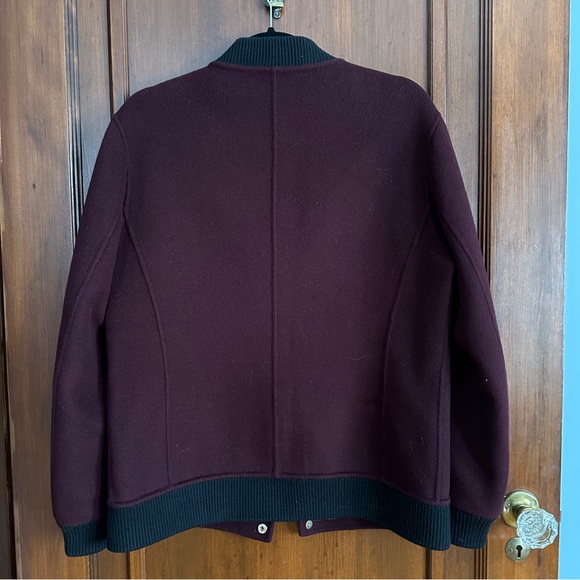 Burgundy bomber jacket - Picture 4 of 10